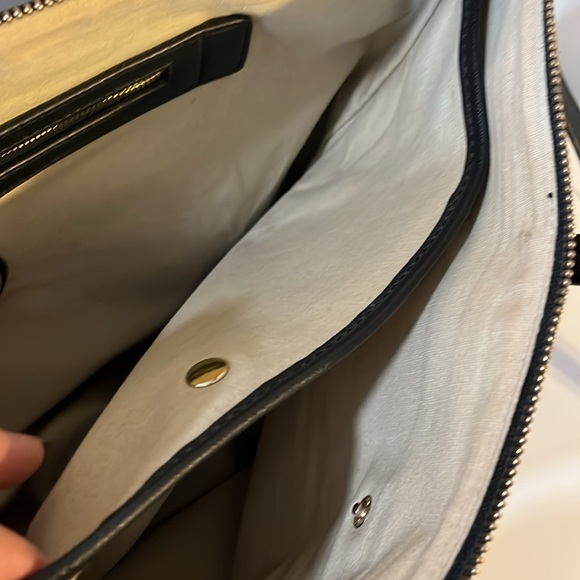 TORY BURCH NYLON TOTE BAG WITH LEATHER TRIM - Picture 13 of 14